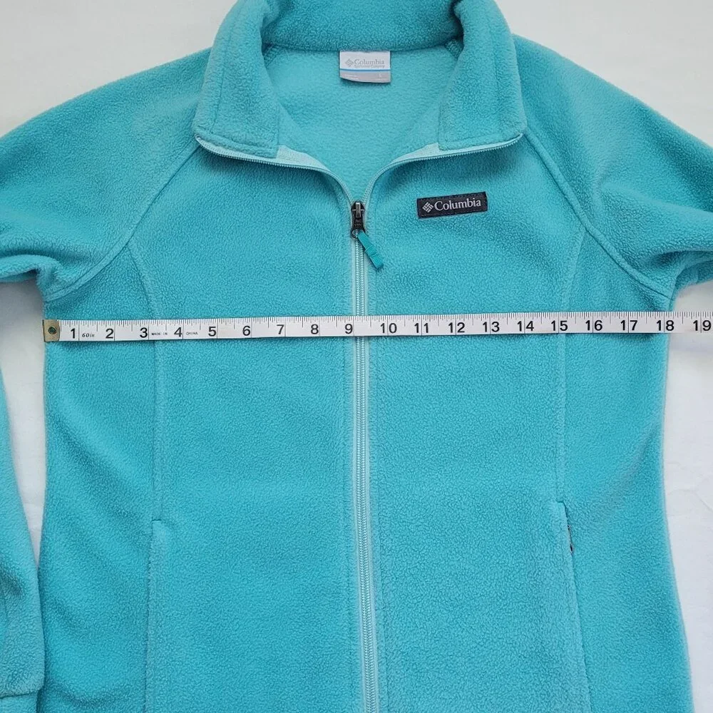 Columbia Kids Full-Zip Fleece Jacket Teal Large Minimalist